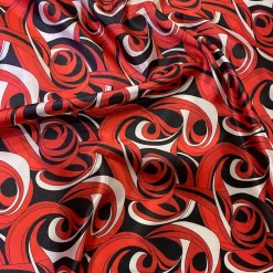 Abstract (Pucci) Table Linen in Reds