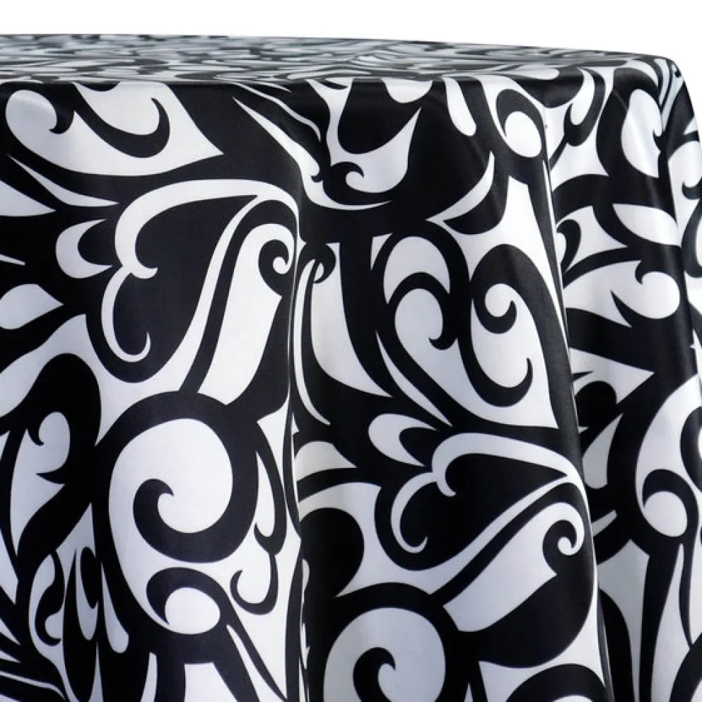 Abstract (Pucci) Table Linen in Black and White