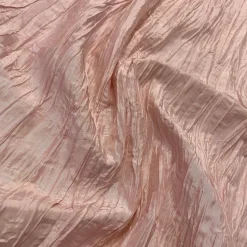 Accordion Taffeta Table Linen in Pink Petal