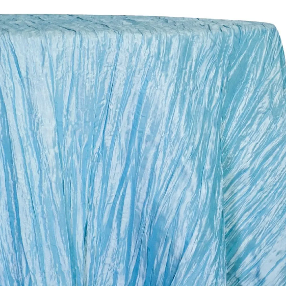 Accordion Taffeta Table Linen in Turquoise 14