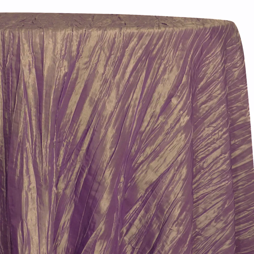 Accordion Taffeta Table Linen in Mauve