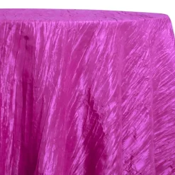 Accordion Taffeta Table Linen in Fuchsia