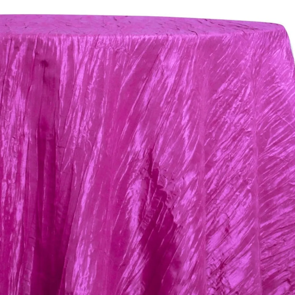 Accordion Taffeta Table Linen in Fuchsia