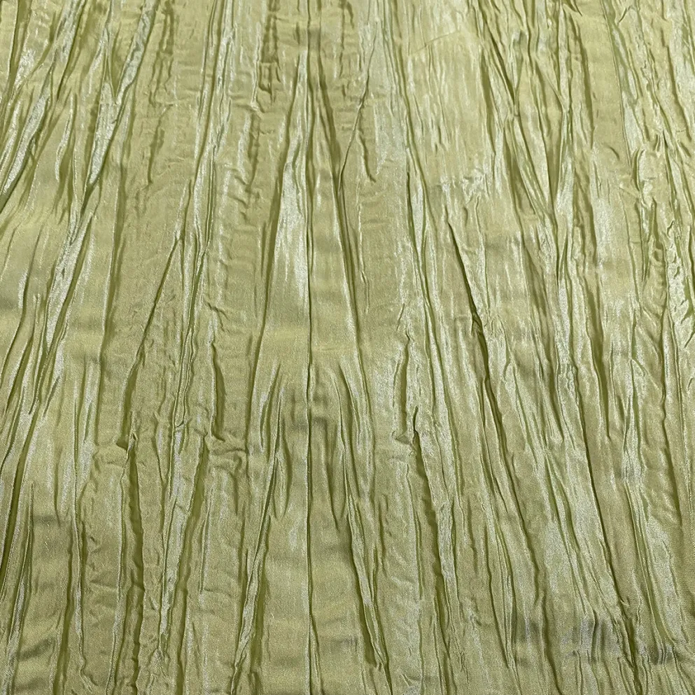 Accordion Taffeta Table Linen in Olive