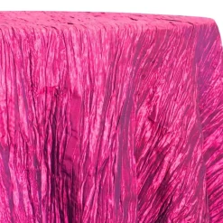 Accordion Taffeta Table Linen in Hot Pink