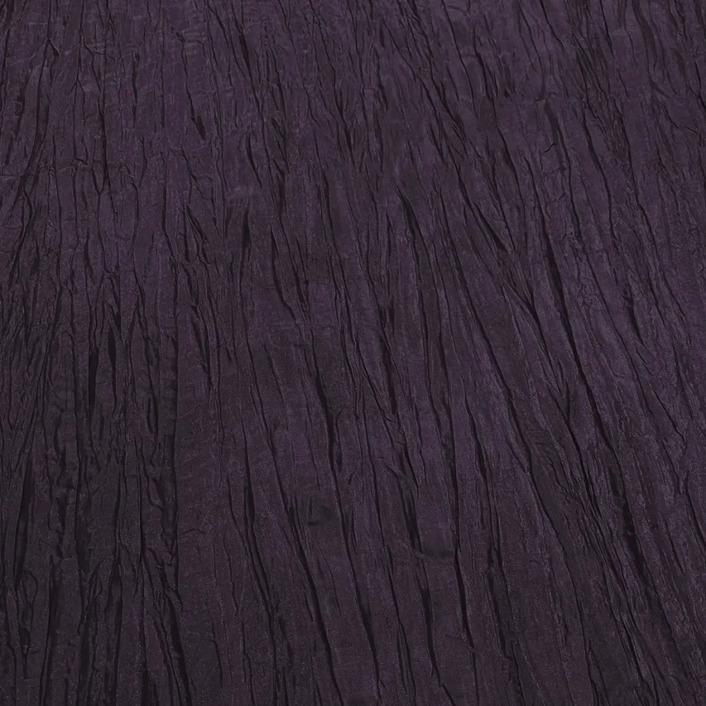 Accordion Taffeta Table Linen in Raisin