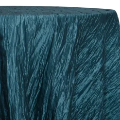 Accordion Taffeta Table Linen in Teal 33