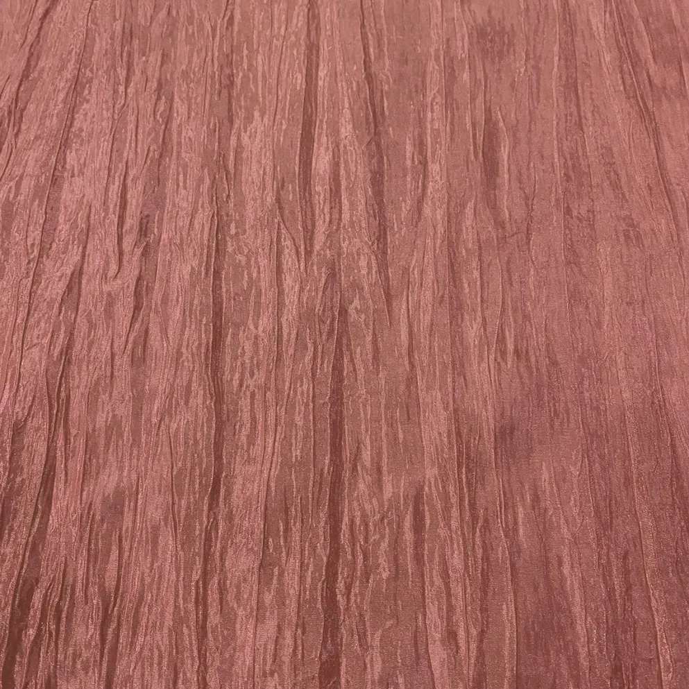 Accordion Taffeta Table Linen in Salmon