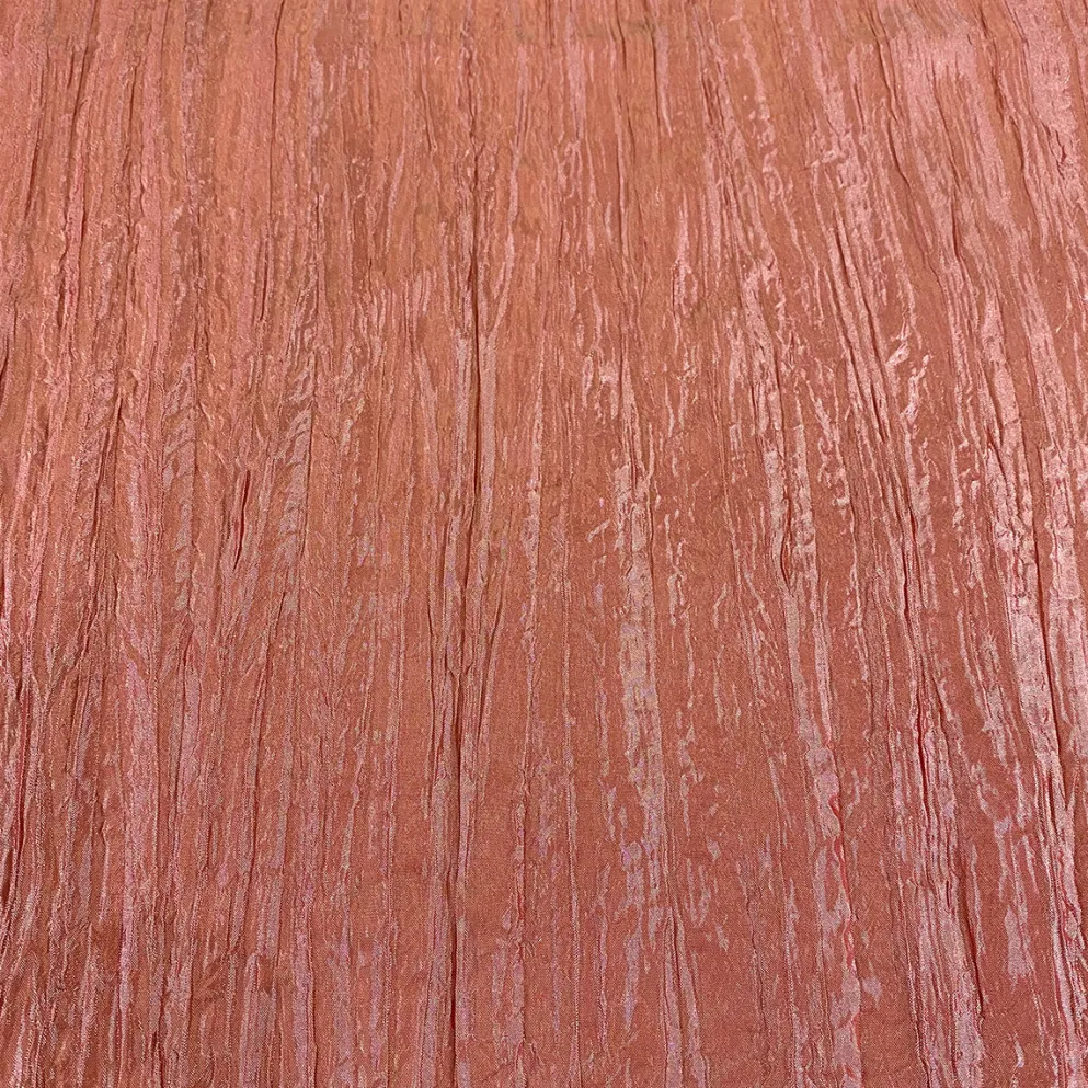 Accordion Taffeta Table Linen in Coral