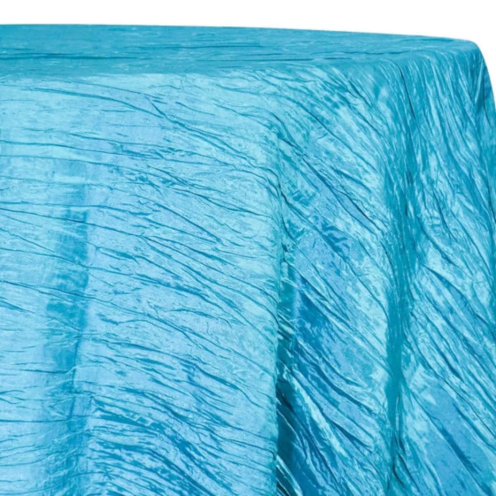 Accordion Taffeta Table Linen in Turquoise 112