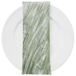 Accordion Taffeta Table Napkin in Sage 103