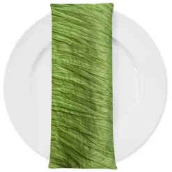 Accordion Taffeta Table Napkin in Green