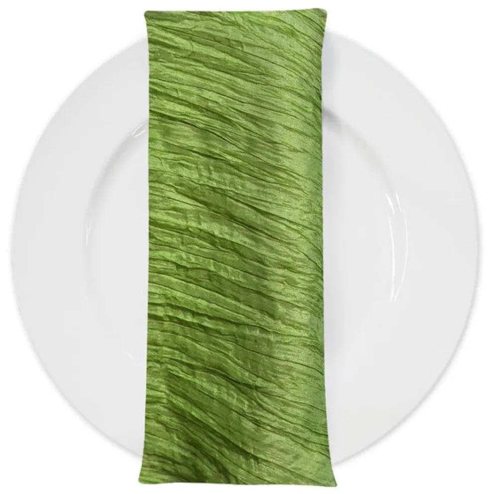Accordion Taffeta Table Napkin in Green
