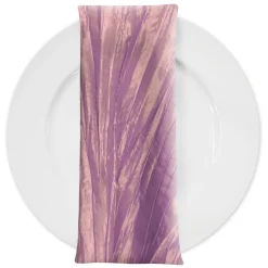Accordion Taffeta Table Napkin in Mauve
