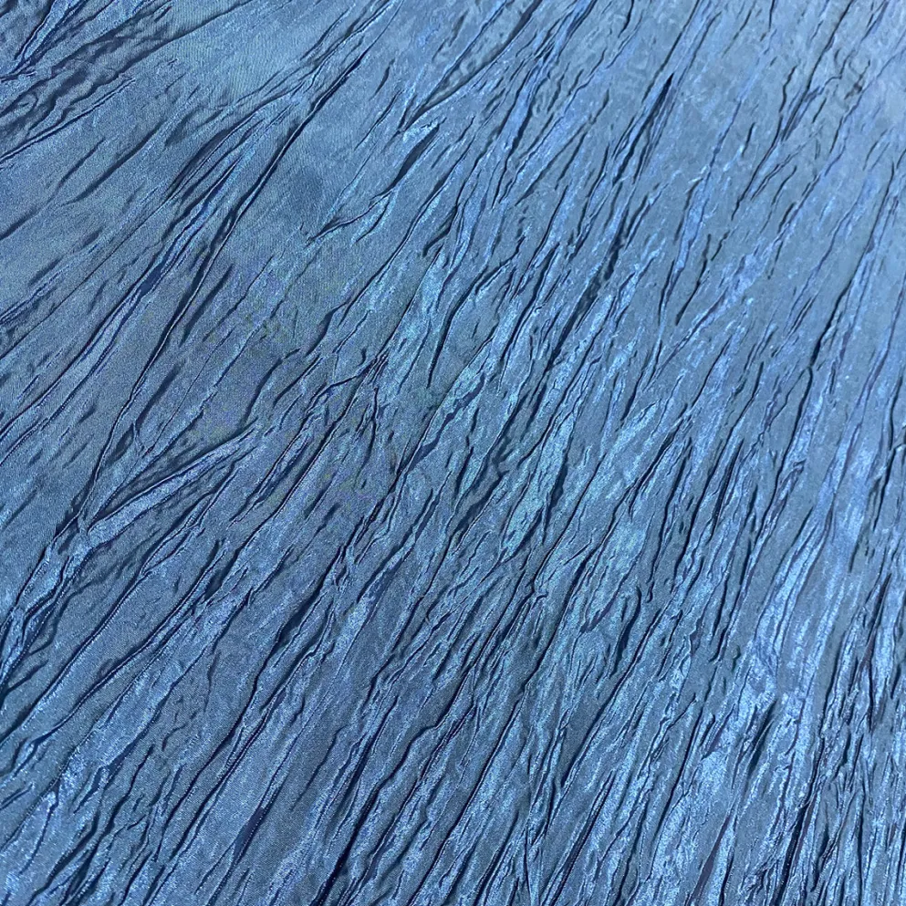 Accordion Taffeta Table Runner in Azure