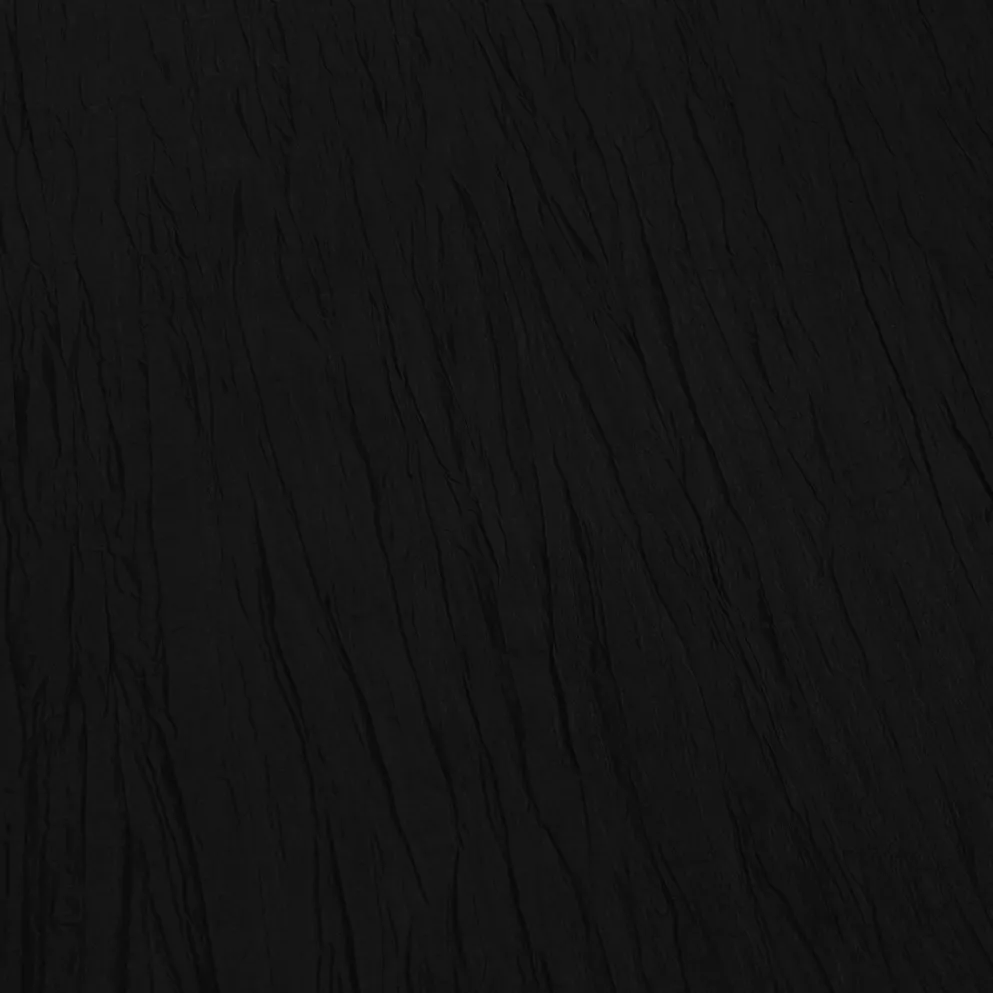 Accordion Taffeta Table Runner in Black