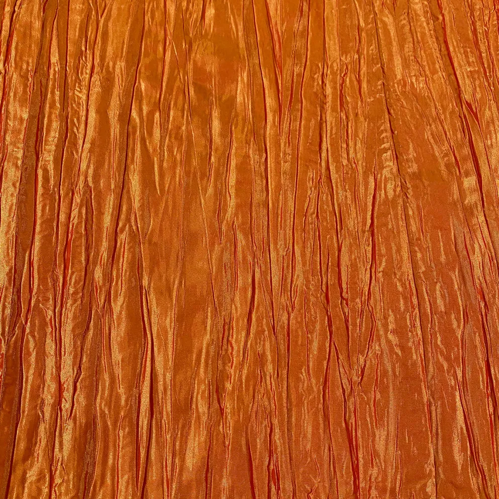 Accordion Taffeta Table Runner in Orange
