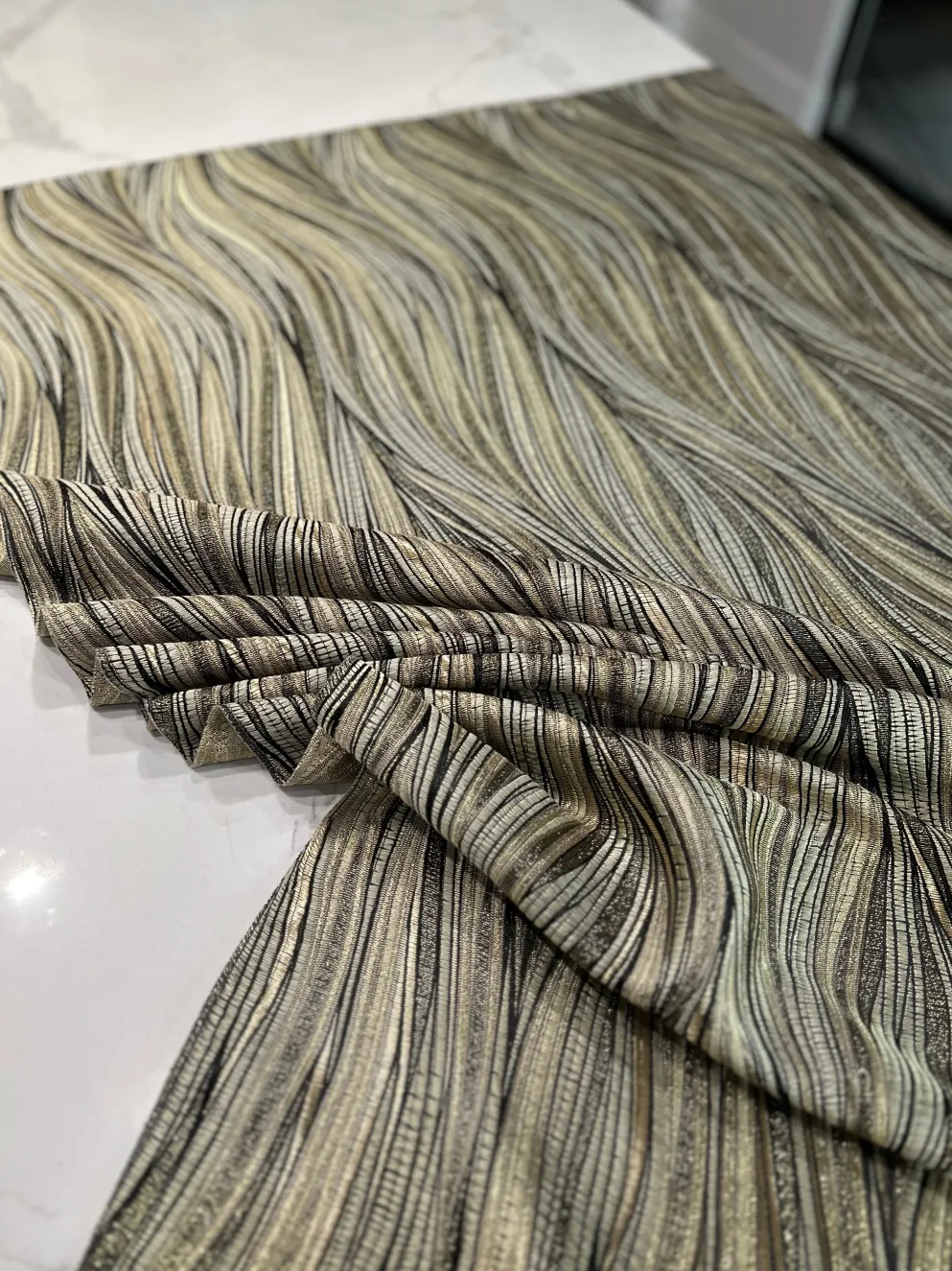 Allure Jacquard Table Linen in Khaki
