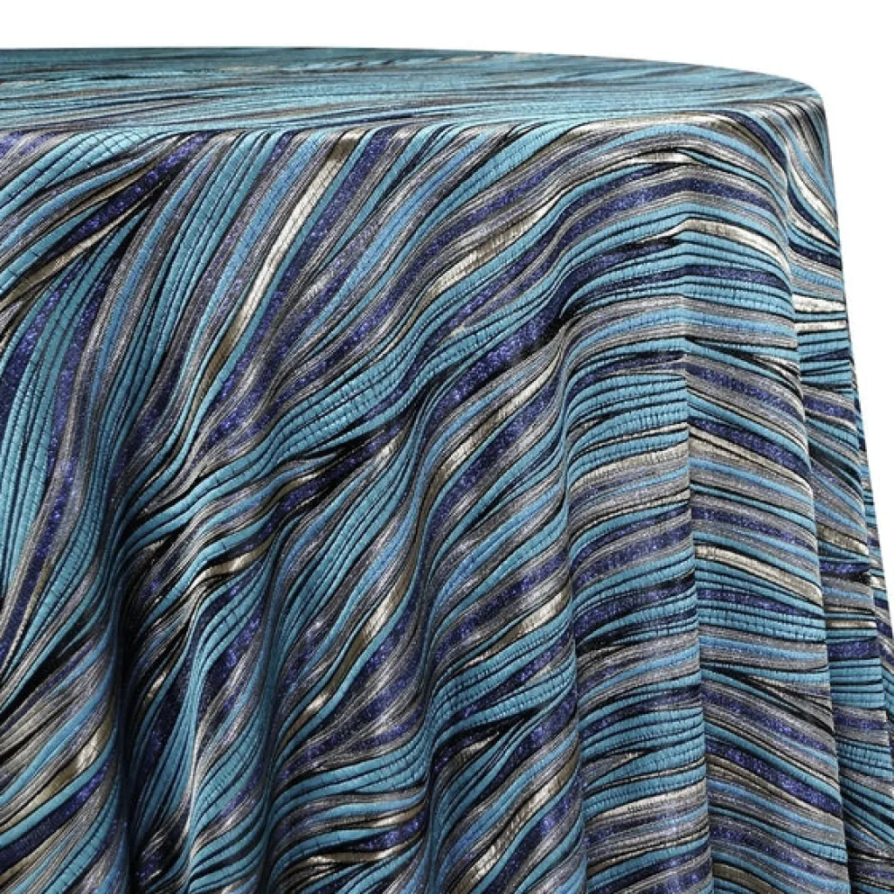 Allure Jacquard Table Linen in Blue
