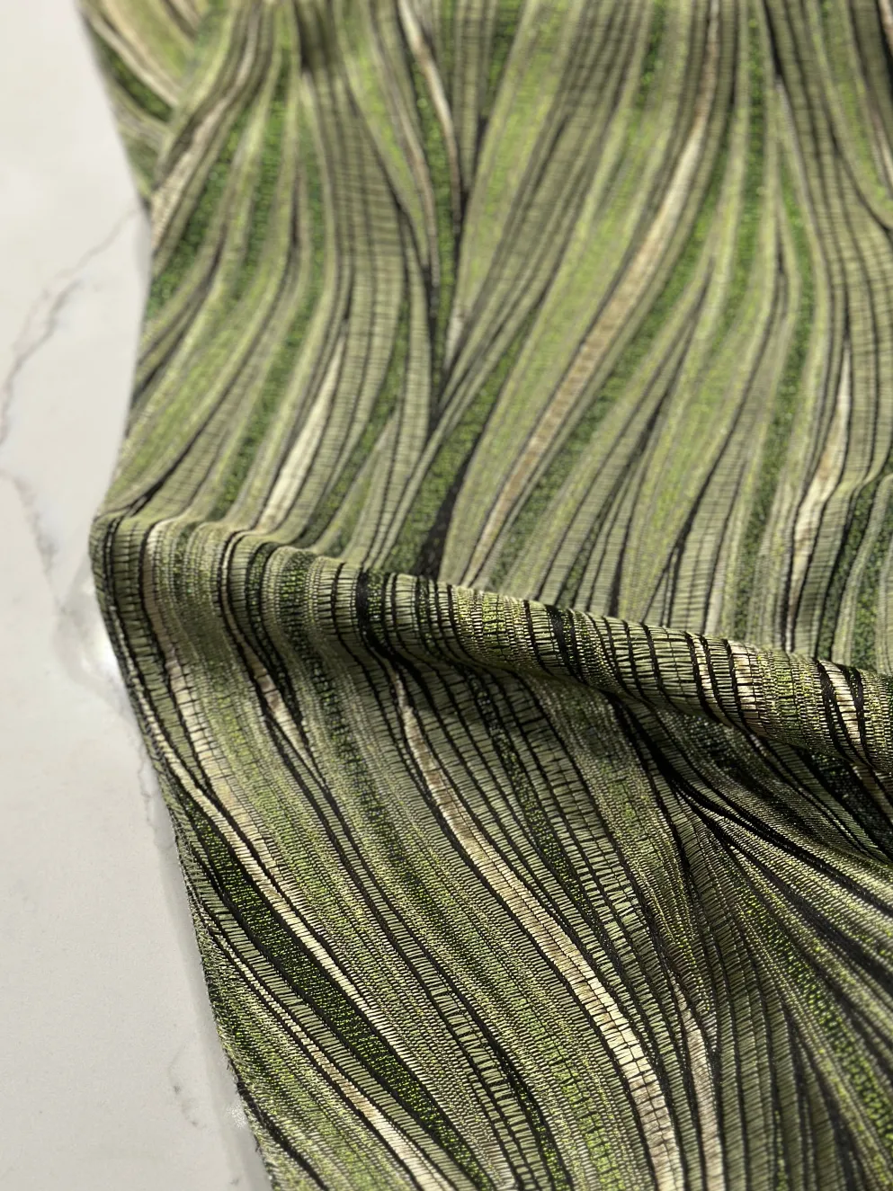 Allure Jacquard Table Linen in Green