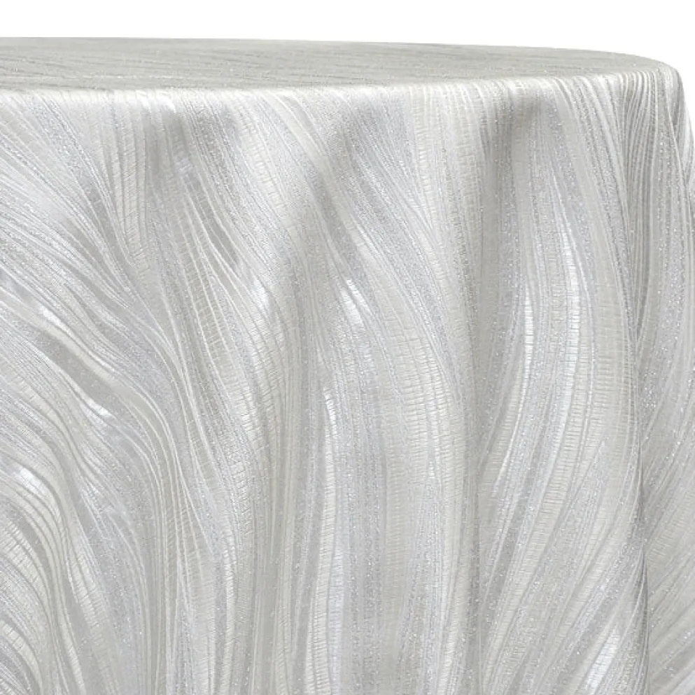 Allure Jacquard Table Linen in White