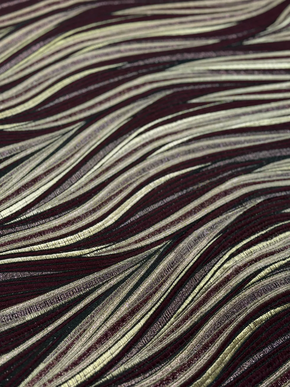 Allure Jacquard Table Linen in Burgundy