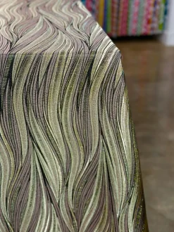 Allure Jacquard Table Linen in Taupe
