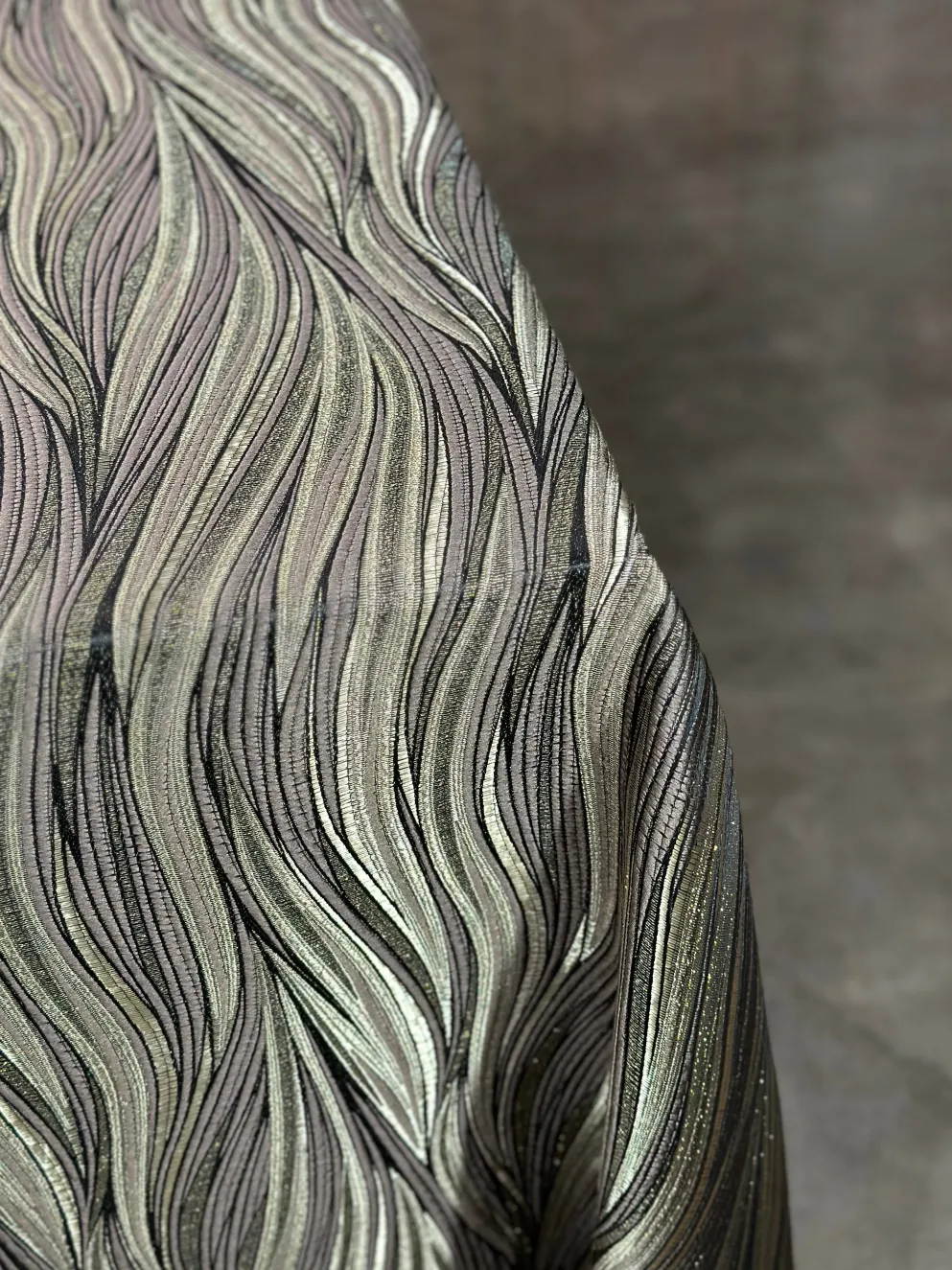 Allure Jacquard Table Linen in Taupe