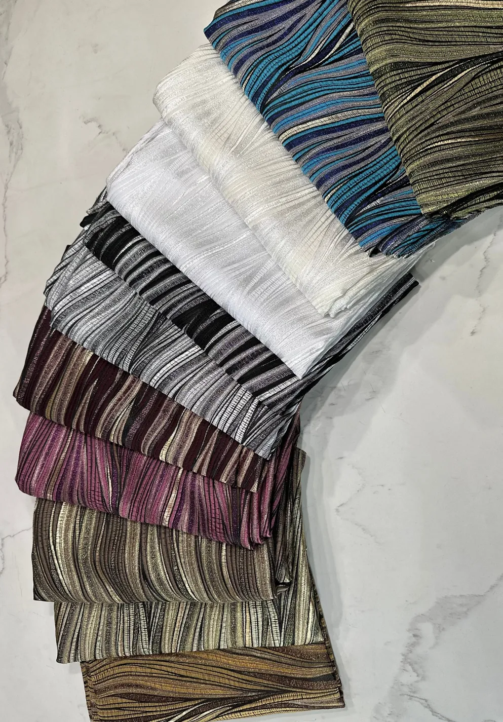 Allure Jacquard Table Linen in Plum