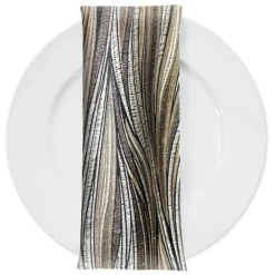 Allure Jacquard Table Napkin in Khaki