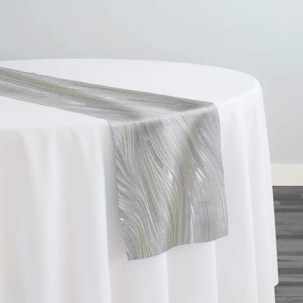 Allure Jacquard Table Runner in Ivory