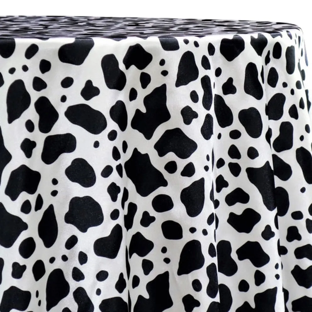 Animal Print Table Linen in Cow