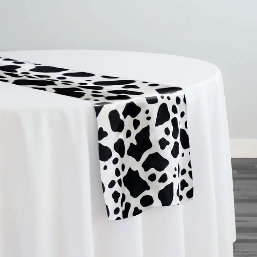 Animal Print Table Runner in Cow