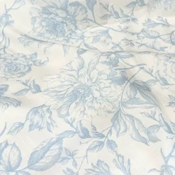 Artistry Bloom (Slub Print) Table Linen in Lt Blue