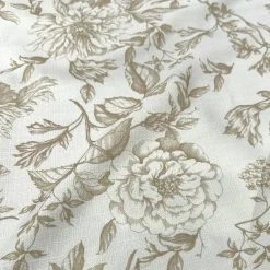 Artistry Bloom (Slub Print) Table Linen in Taupe