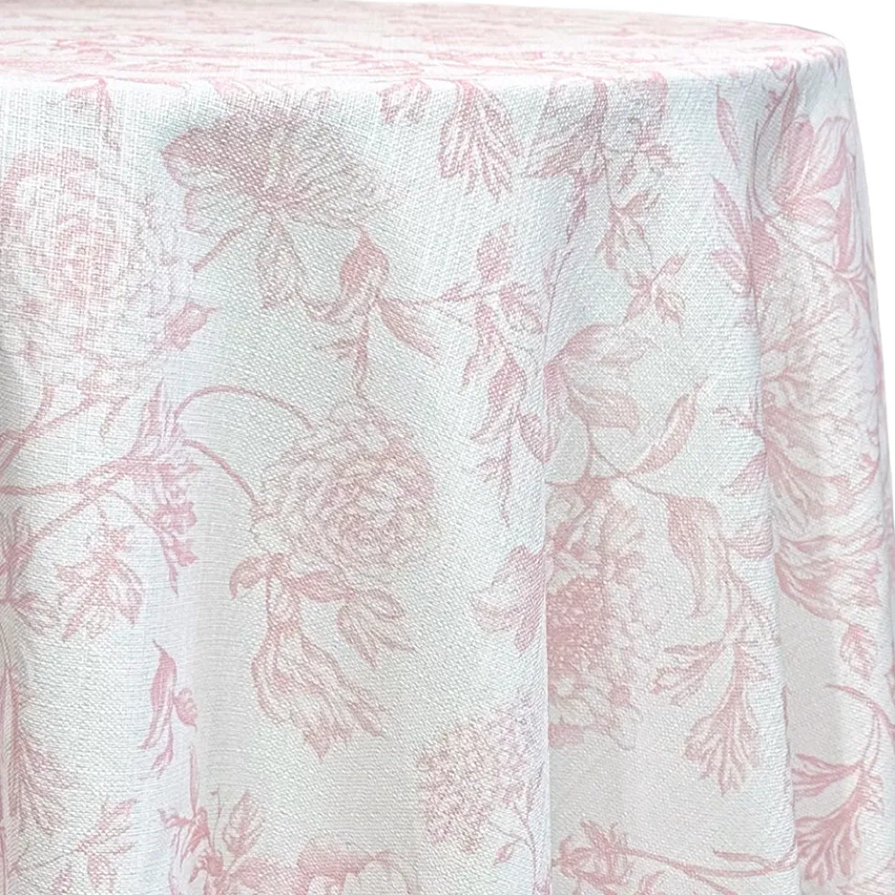 Artistry Bloom (Slub Print) Table Linen in Dusty Rose