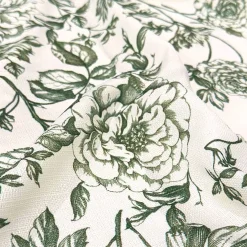 Artistry Bloom (Slub Print) Table Runner in Willow Green
