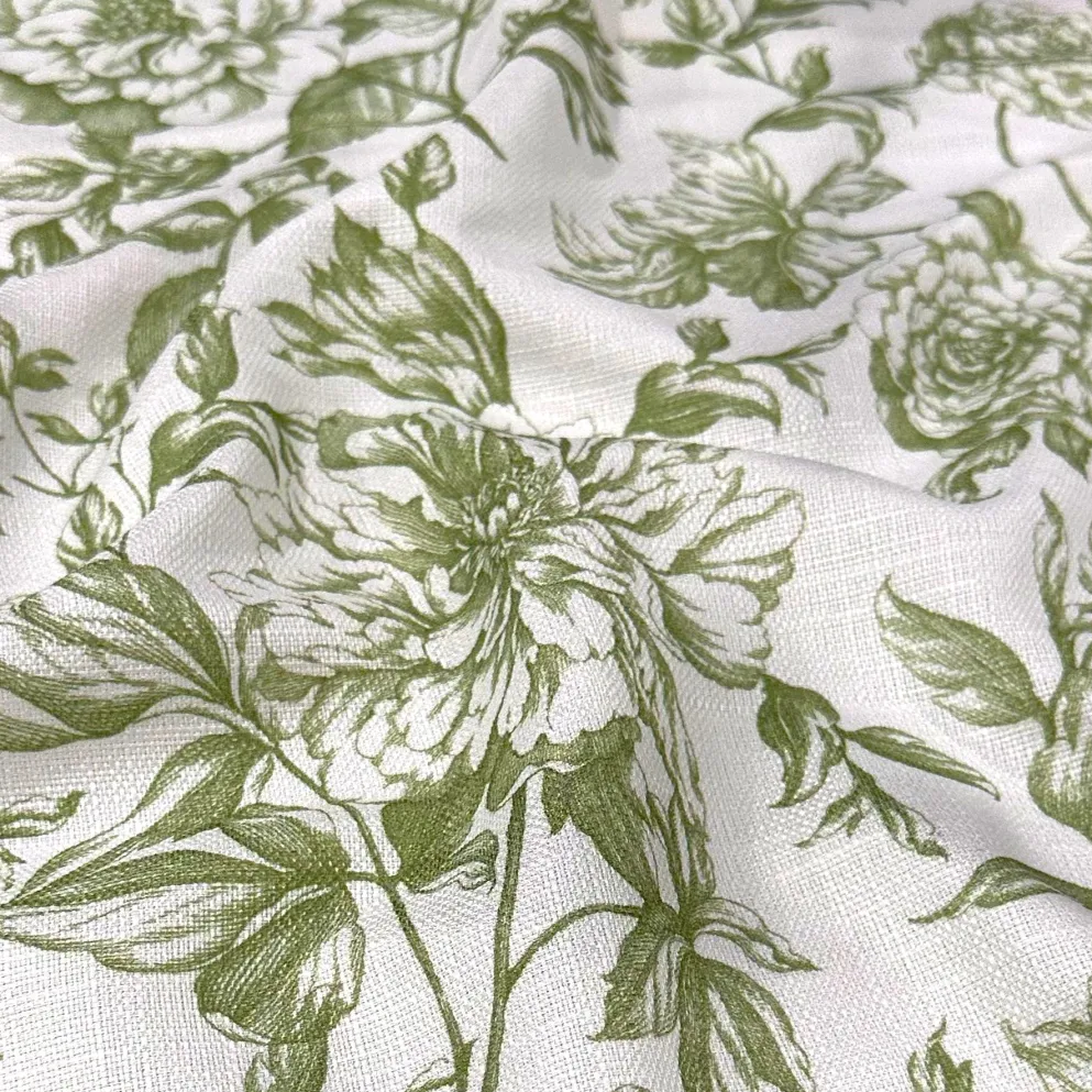 Artistry Bloom (Slub Print) Table Napkin in Sage