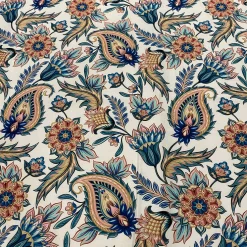 Asian Paisley (Dupioni) Table Runner in Teal
