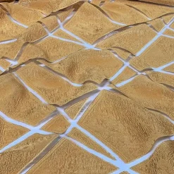 Atlas Sheer Table Linen in Gold