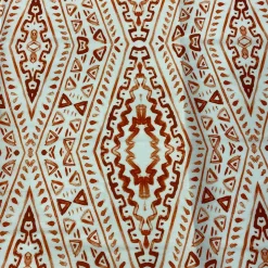 Aztec Print (Dupioni) Table Linen in Orange