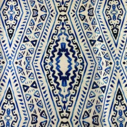 Aztec Print (Dupioni) Table Linen in Royal