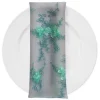 Baby Rose Embroidery (w/ Poly Lining) Table Napkin in Mint