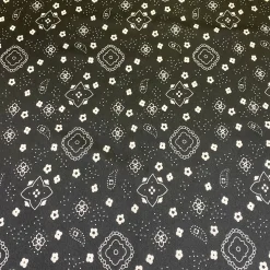 Bandana (Poly Print) Table Linen in Black