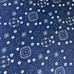 Bandana (Poly Print) Table Linen in Navy