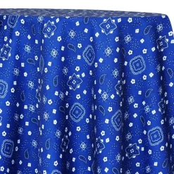 Bandana (Poly Print) Table Linen in Royal