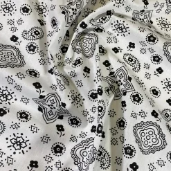 Bandana (Poly Print) Table Napkin in White