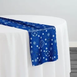 Bandana (Poly Print) Table Runner in Royal