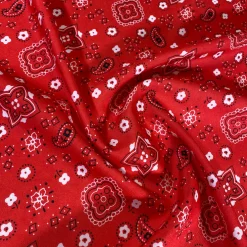 Bandana (Poly Print) Table Runner in Red