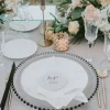 Beaded - Glass Charger Plate in Black (Item # 0239)